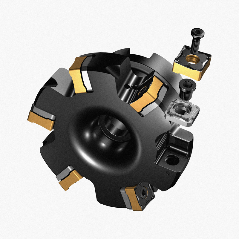 MF80-130508M-M50刀片具有八個(gè)切削刃、切屑保護(hù)和優(yōu)化的微觀幾何結(jié)構(gòu)，以實(shí)現(xiàn)更好的安全性和切屑排出，以及具有優(yōu)異表面光潔度的修光刃。