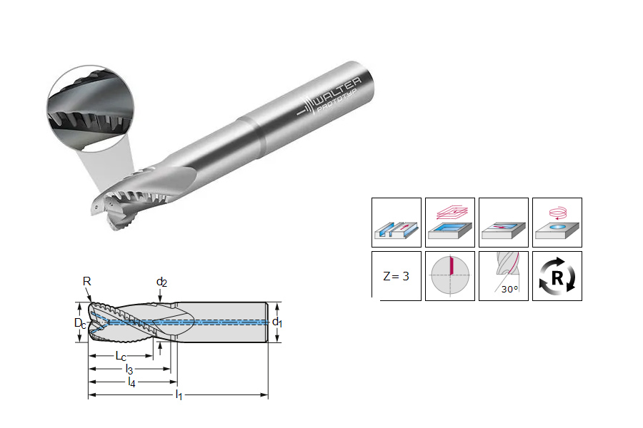 16-25mm三刃銑刀高硅含量