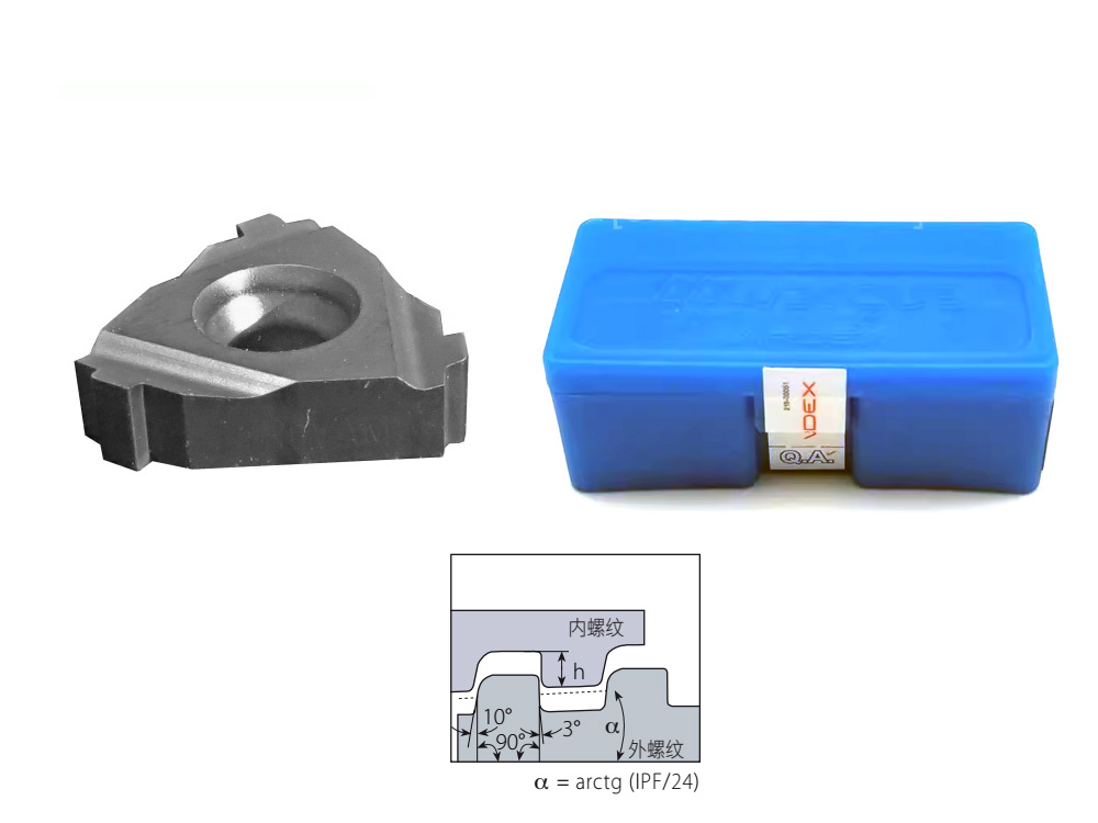 特殊扣螺紋8紋正手內(nèi)螺紋刀片3IR8VA