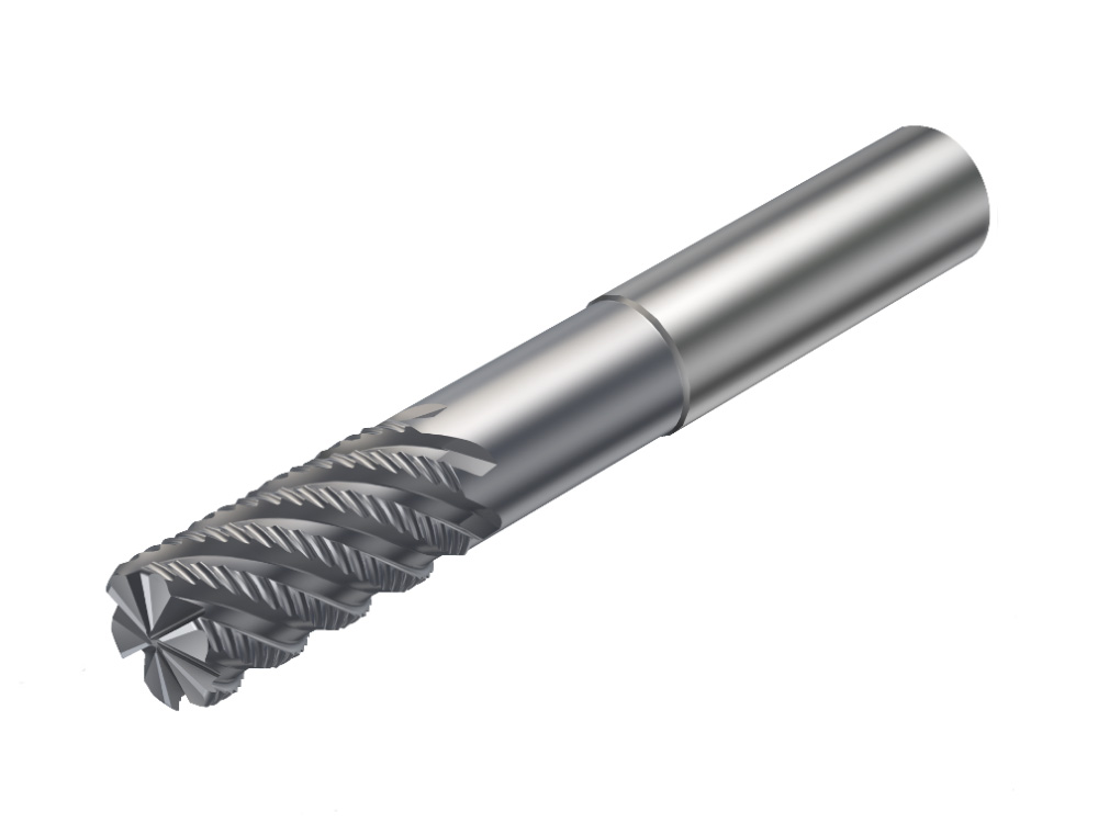 25mm鋼件整體硬質(zhì)合金粗加工立銑刀，帶