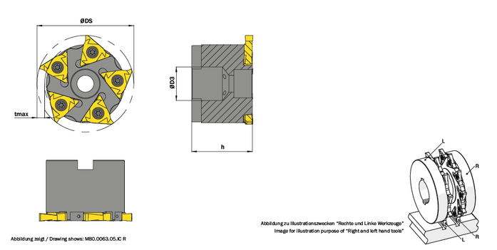 63mm淺槽銑刀盤(pán)M80.0063.05