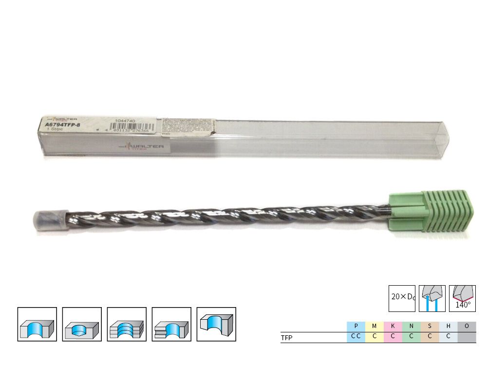 9毫米整體硬質(zhì)合金內(nèi)冷鉆頭A6794TF